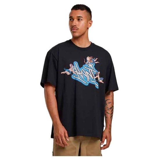 Karl Kani Ανδρική κοντομάνικη μπλούζα Woven Signature Airbrush Amor Tee